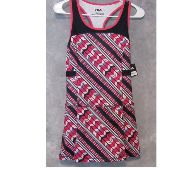 Fila Other - NWT Fila Girl's Athletic Tennis Dress Pink Black